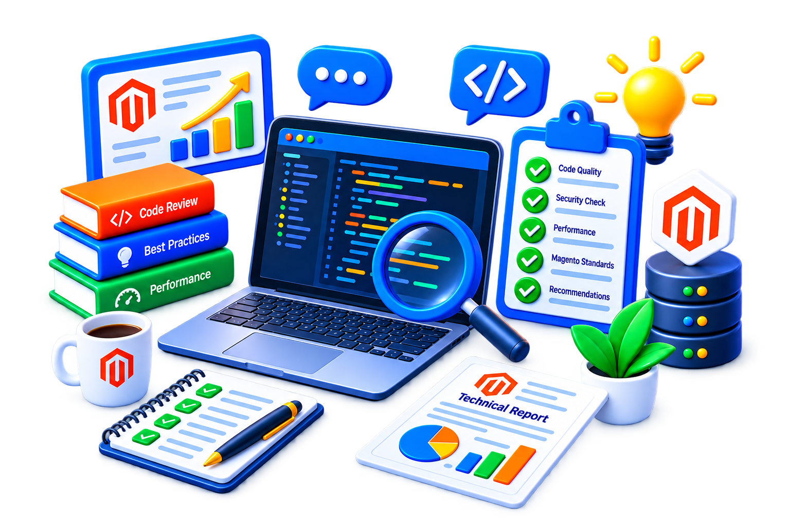Magento service illustration for Magento Consulting & Code Review Service