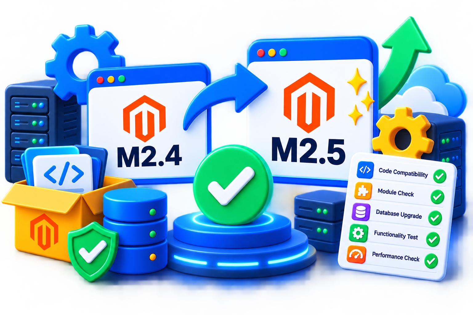 Magento service illustration for Magento Version Compatibility Service